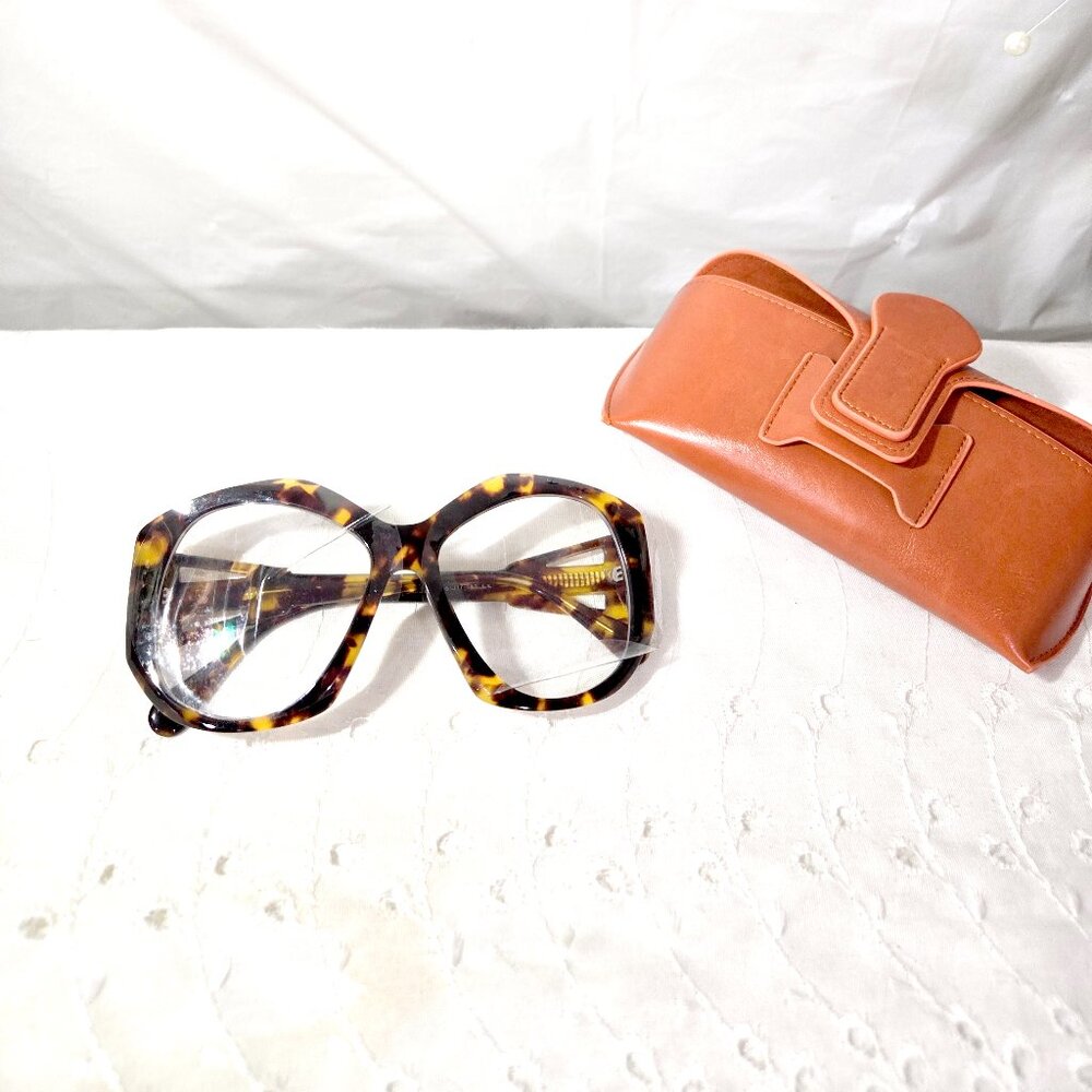 Lakoh  Oversized Vintage Retro Style Clear Lens EYE GLASSES Huge Tortoise Frame